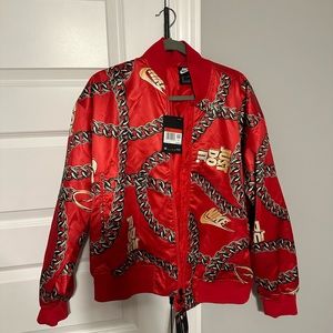 Red Nike Bomber Jacket Brand New
